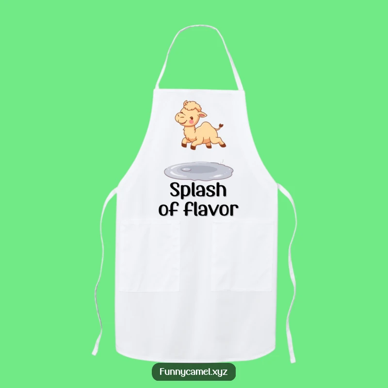 Funny Jumping Camel Apron, Cheerful Kitchen Wear for Playful Cooks