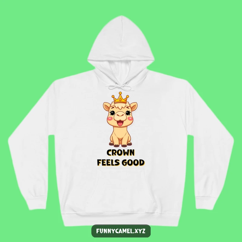 Cozy Funny Camel Hoodie - Warm & Royal Design for Radiant Souls