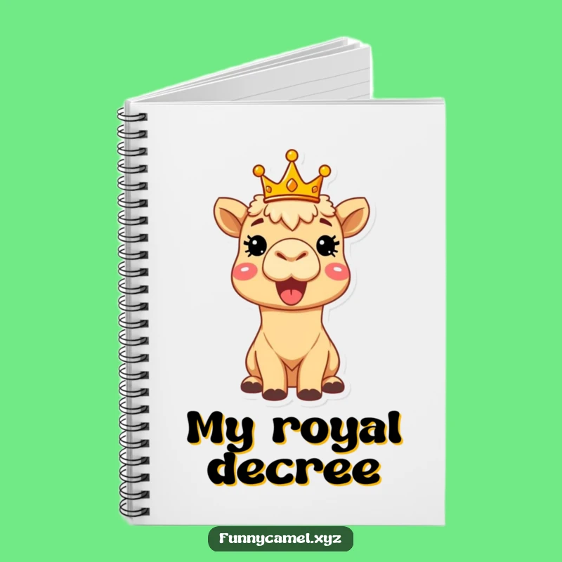 Funny Delighted Camel Notebook - Journal for Your Regal Thoughts & Ideas