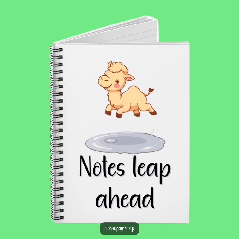 Funny Jumping Camel Notebook, Capture Your Thoughts with Joyful Energy