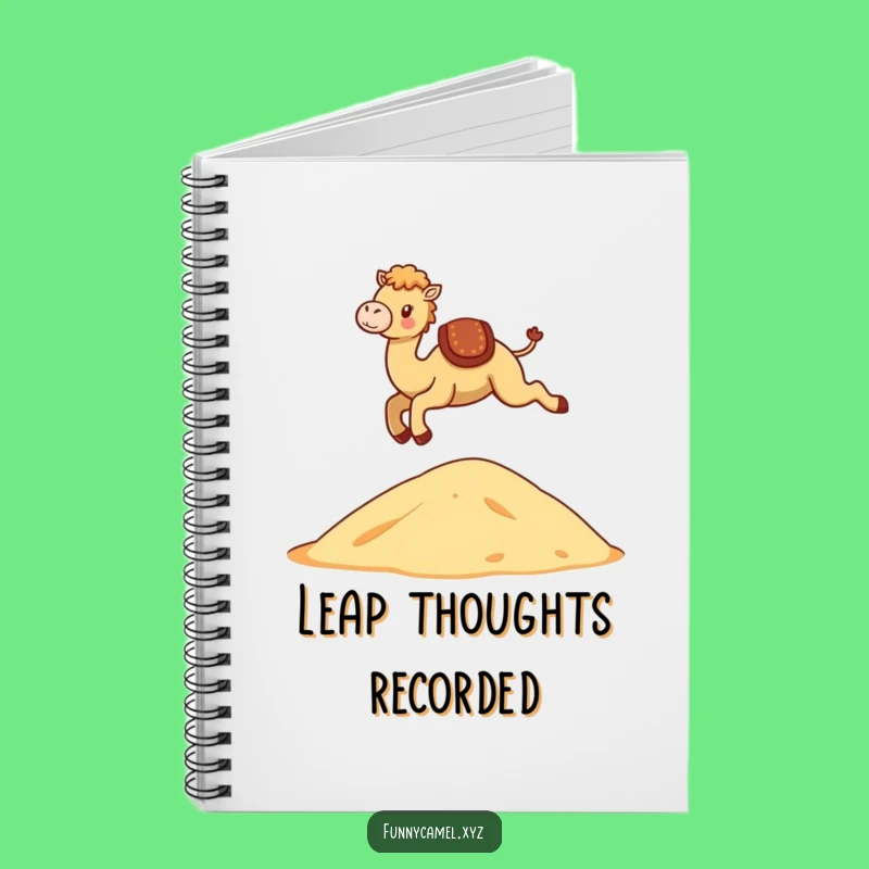 Funny Kawaii Camel Notebook: Dune Leap Notes, Perfect Funny Gift