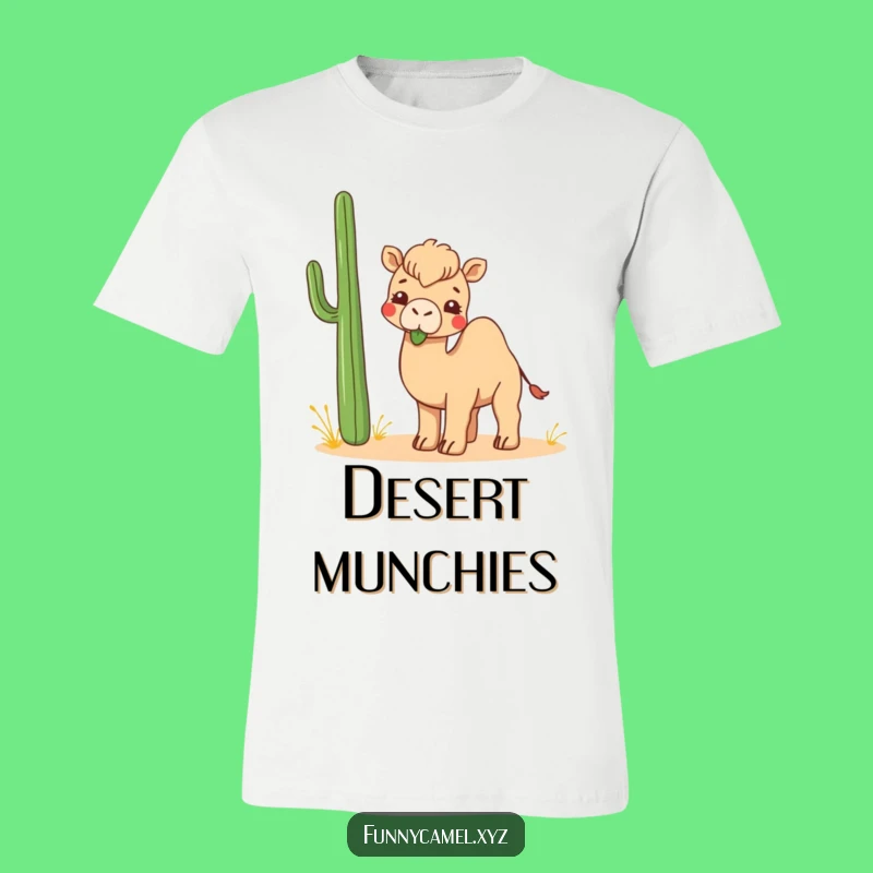 Funny Kawaii Camel T-Shirt: Playful Chewing Design, Great Funny Gift