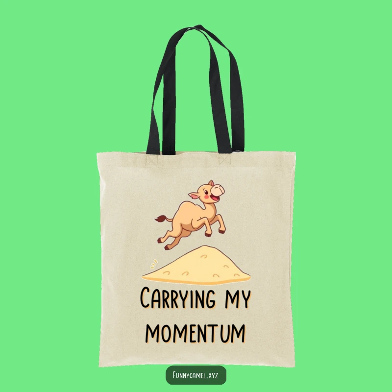 Funny Camel Leaping Tote Bag - Stylish & Humorous Carry-all for Adventures
